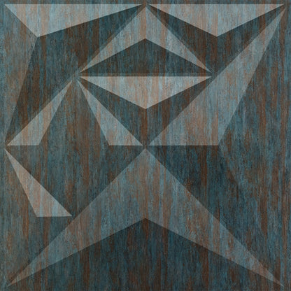 Rustic wood Diamond Design 3D Wall Panel-1 