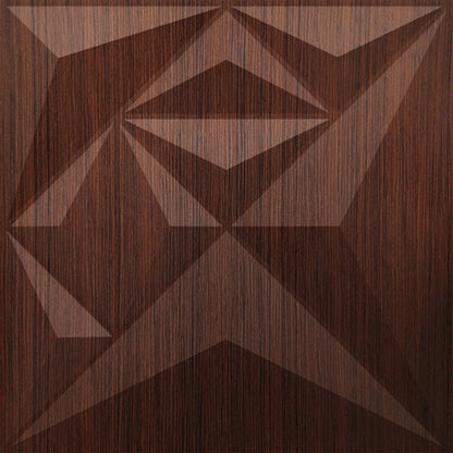Walnutwood Diamond Design 3D Wall Panel-1 