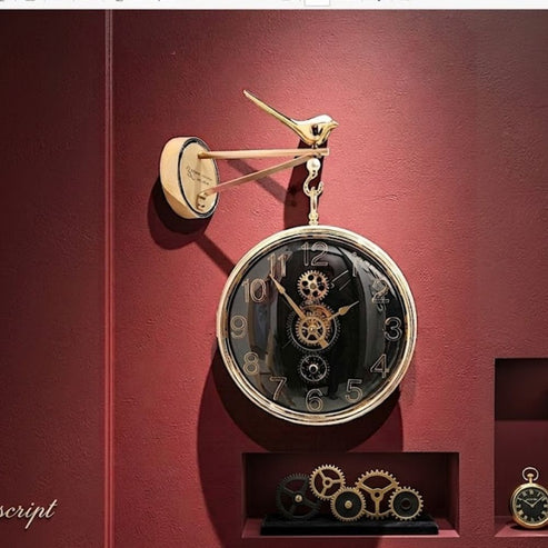 Classic Wall Clock Decorative Size-30 cm | Black Gold