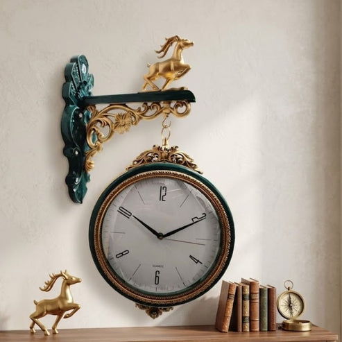 Classic Wall Clock Decorative Size-30 cm | Running Deer