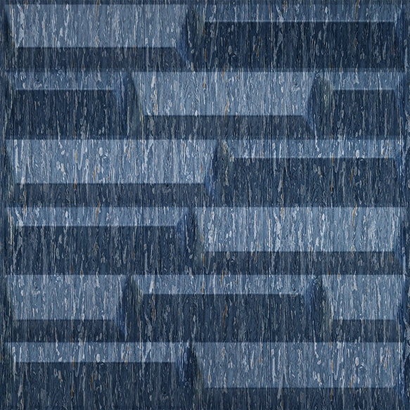 Electic Blue 3D Wall Panels Vault Design