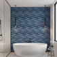 Electic Blue 3D Wall Panels Vault Design