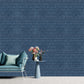 Electric Blue Self Adhesive 3D Panels Brick Design