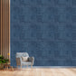 Electric Blue Self Adhesive Wall Panels Abstract Design