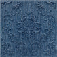 Electric Blue Self Adhesive Panels Damask Design
