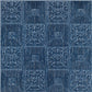Electric Blue Self Adhesive Wall Panels Flower Design