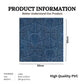 Electric Blue Self Adhesive Panels Hand Fan Design