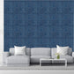 Electric Blue Self Adhesive Panels Hand Fan Design