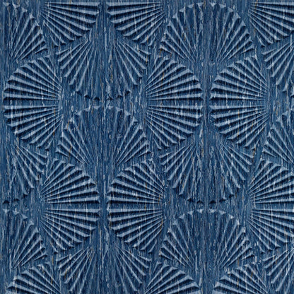Electric Blue Self Adhesive Panels Hand Fan Design