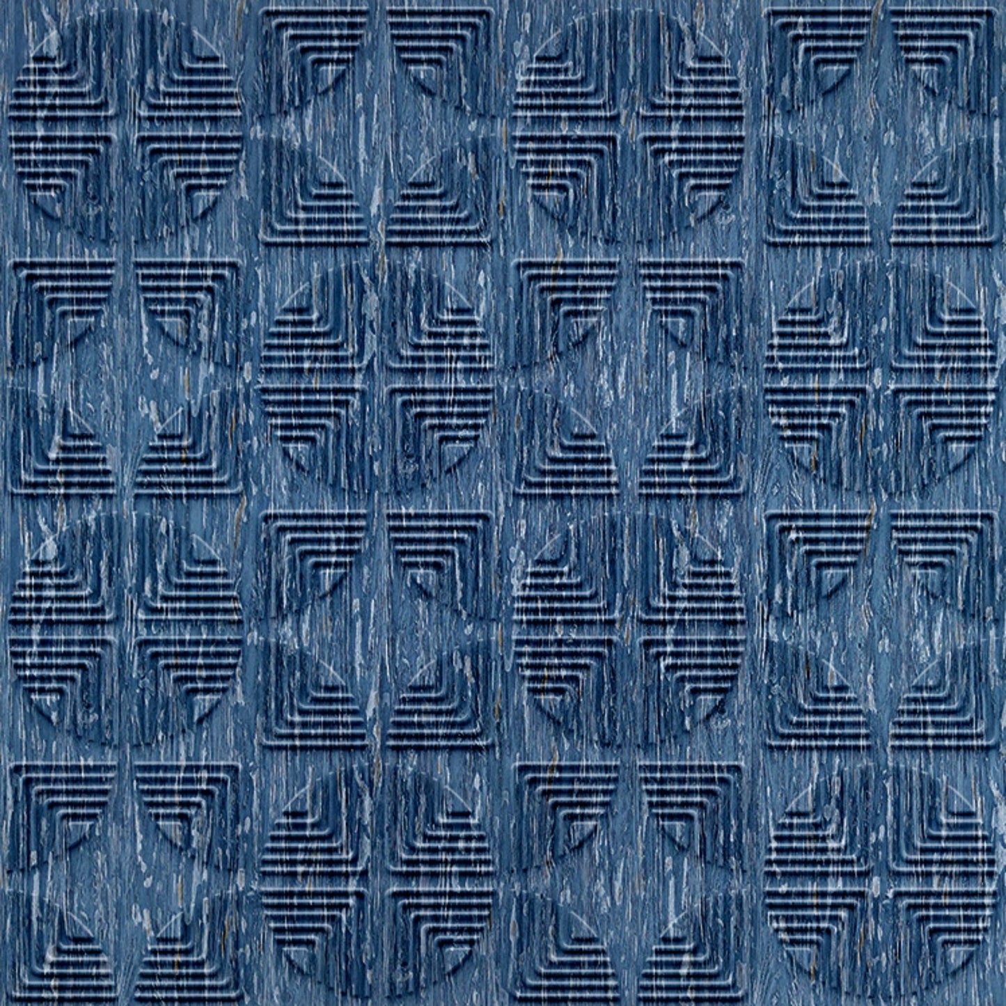 Electric Blue Self Adhesive Panels Quarter Circle Design
