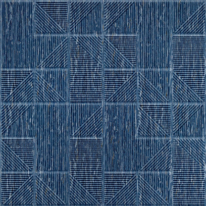 Electric Blue Self Adhesive Panels Stripe Design