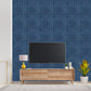 Electric Blue Self Adhesive Panels Stripe Design