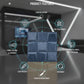 Electric Blue Cubical Design 3D Wall Panels View-2