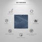 Electric Blue 3D Wall Panels Swirl Design front