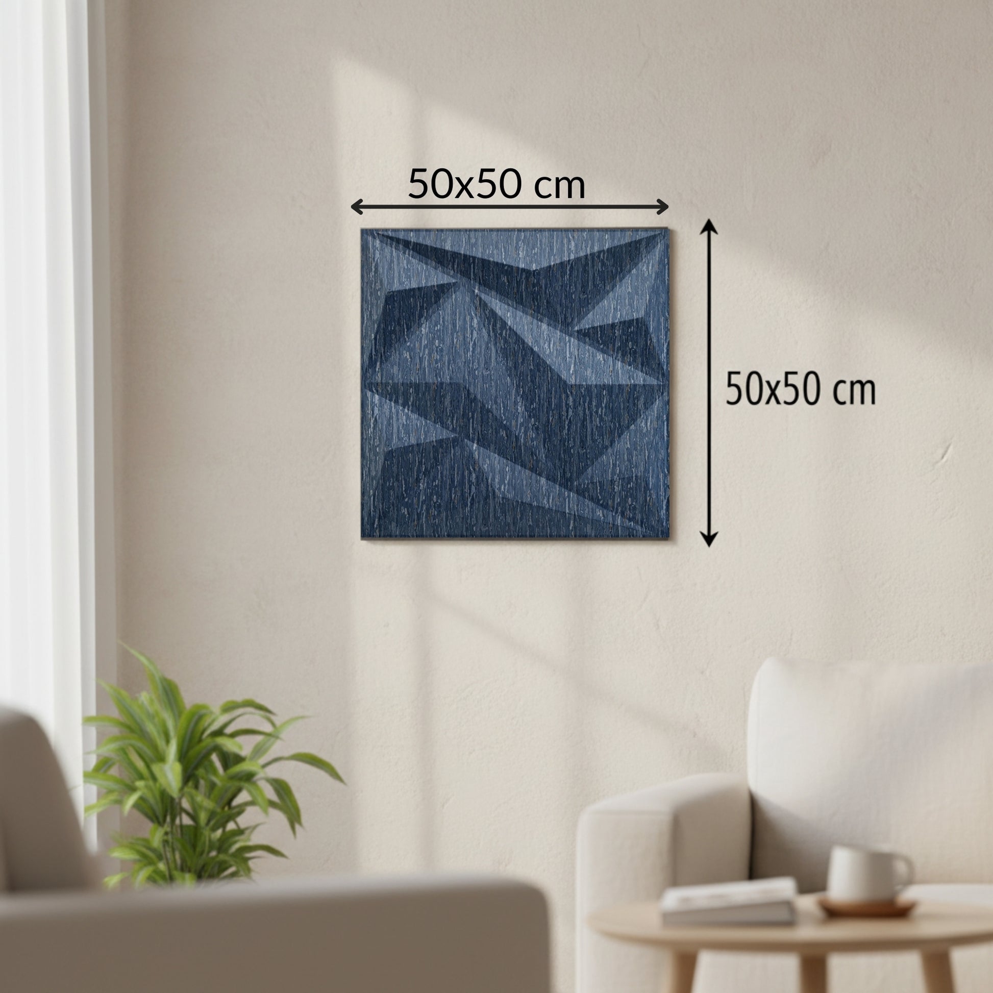 Electic Blue 3D Wall Panels Alps Design-1
