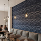 Electic Blue 3D Wall Panels Alps Design