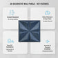 Electric Blue 3D Wall Panels Bloom Design
