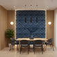 Electric Blue 3D Wall Panel Butterfly Design Front View