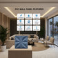 Electric Blue Crystal Design 3D Wall Panel View-3