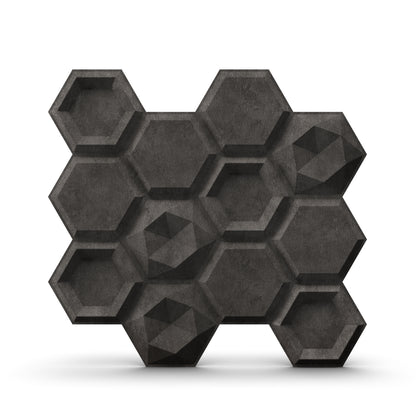 Nexa Gray 3D Wall Panels Hexagon Design-5001