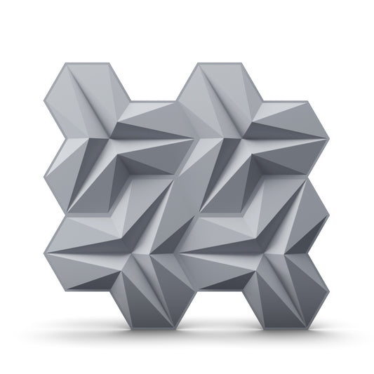 3D Wall Panels - Hexagon Design 43X45 cm