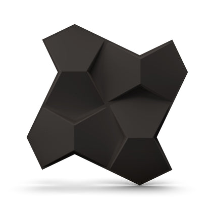black 3D Wall Panels Small Diamond Design