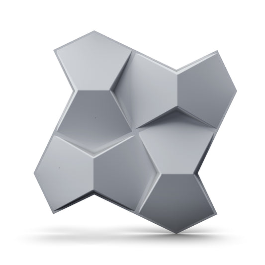 3D Wall Panels Hexa quarter Design 43X45 cm for Home Decor