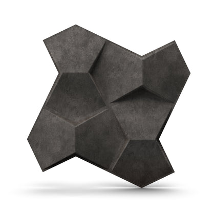 Nexa Gray 3D Wall Panels Hexa quarter Design