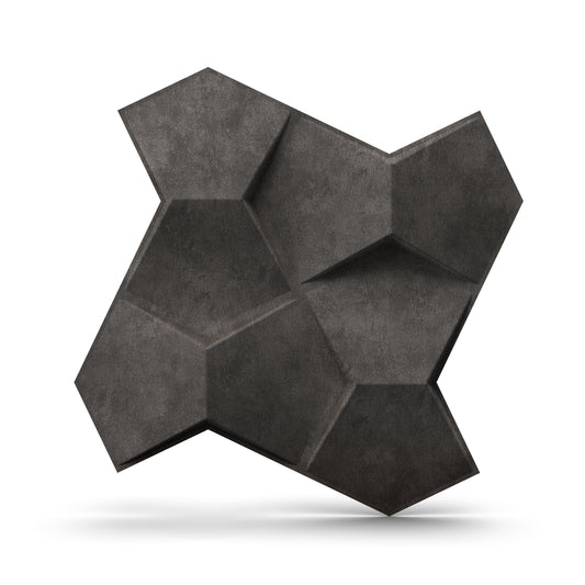 Nexa Gray 3D Wall Panels Hexa quarter Design