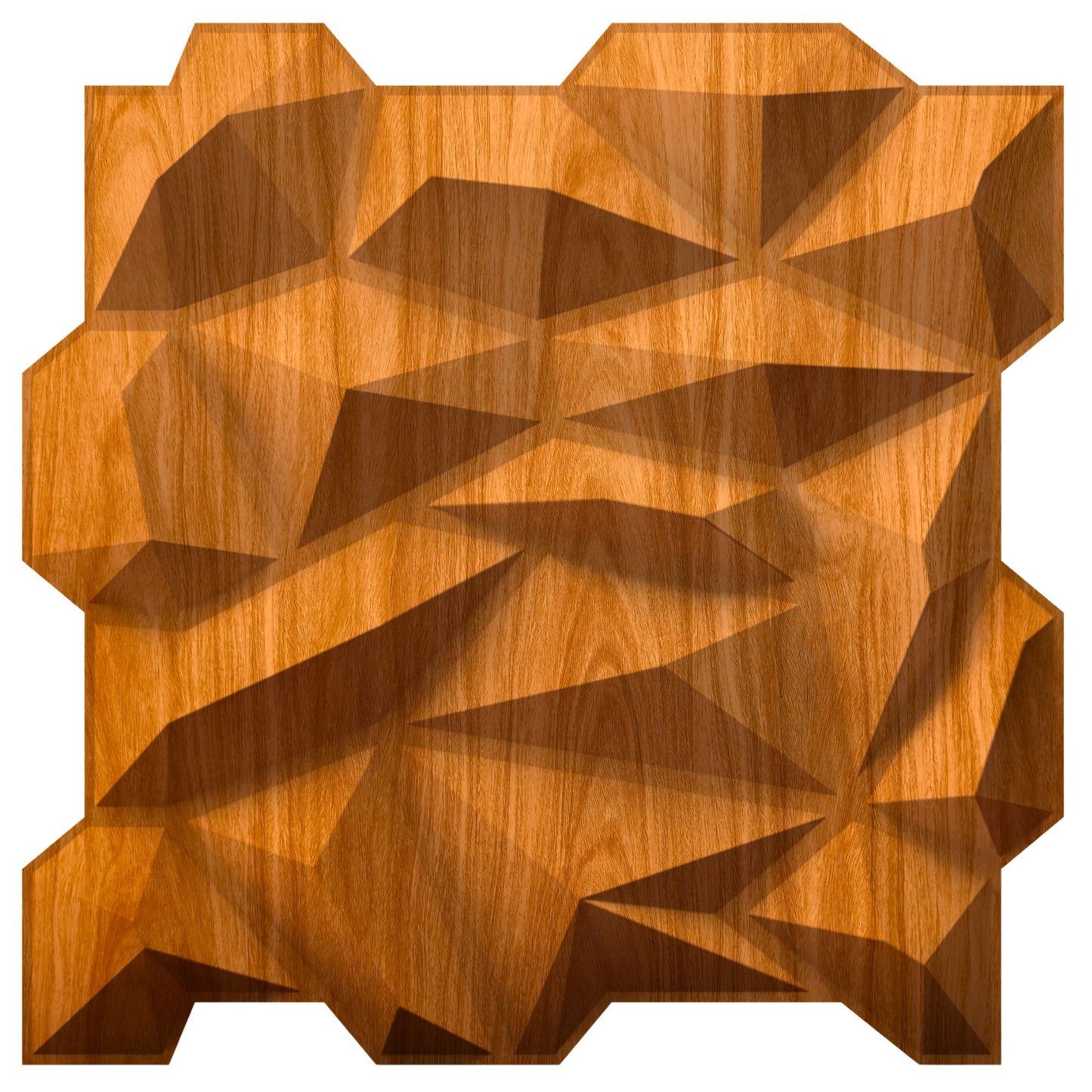 F5002 Teak Wood 3D Wall Panel