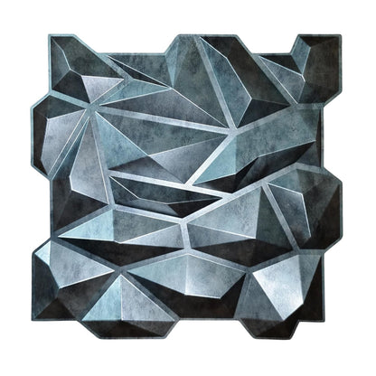 Bronze Rust_Diamond_Design_3D_Wall_Panel_View