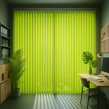 Vertical Blinds for Windows - Bedroom, Kitchen, Sliding Door, and Balcony | Envy Green