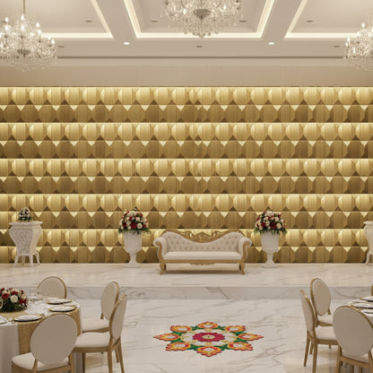 Gold 3D Wall Panels Artisan Design