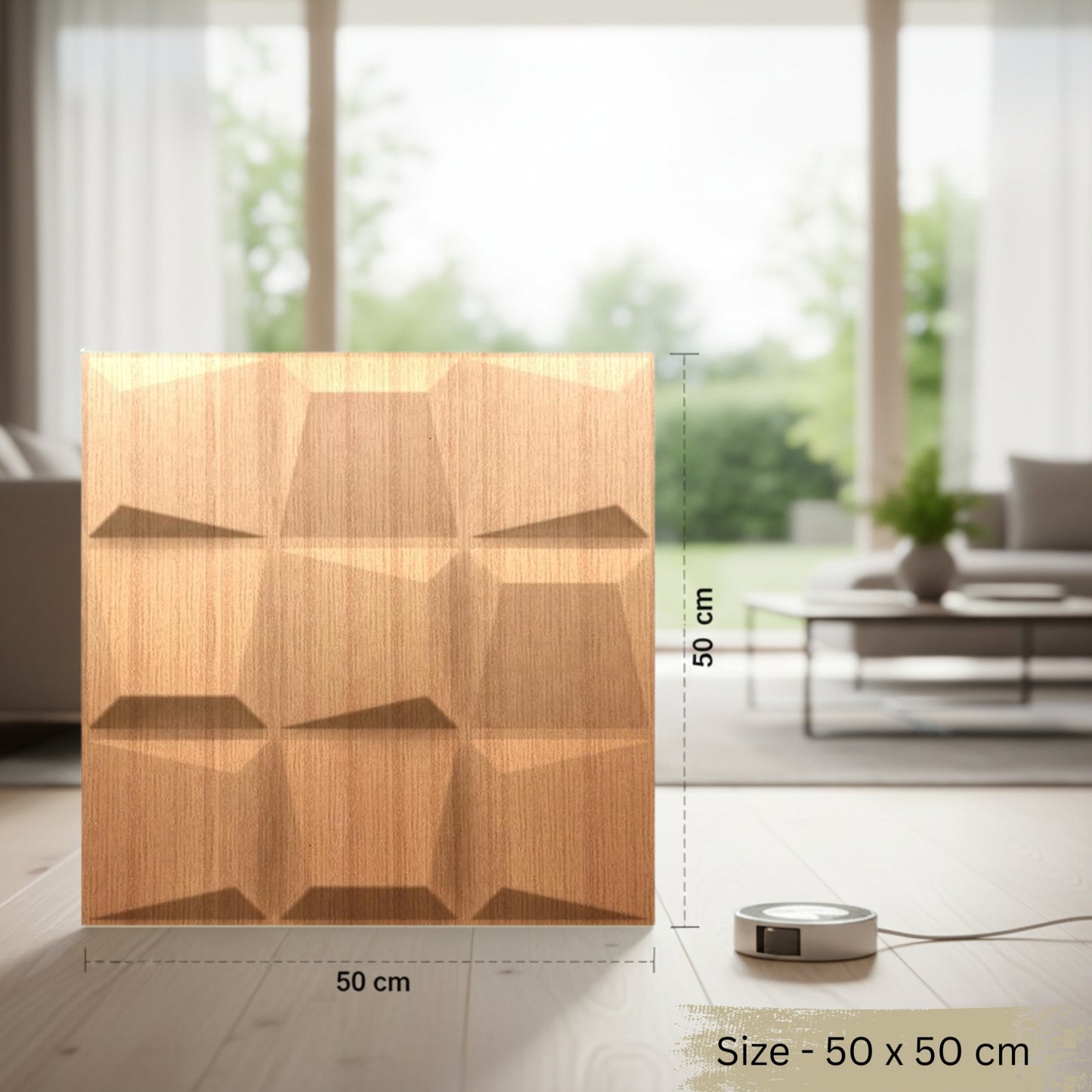 Gold Cubical Design 3D Wall Panels View-4