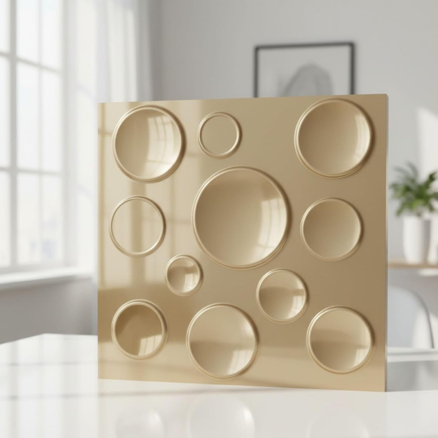 3D Wall Panels - Moon Design 50X50 cm
