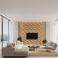 Gold 3D Wall Panels Swirl Design front
