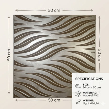 Gold Copper Self Adhesive 3D Panels Geometric 3D Design