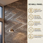 Gold Copper Self Adhesive 3D Panels Geometric 3D Design