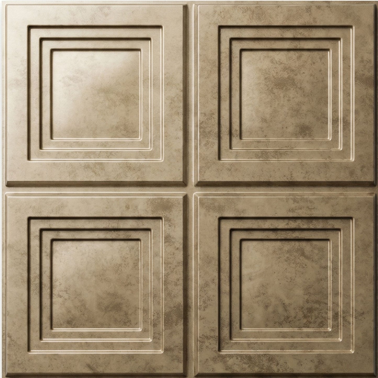 Gold Copper Square Box Design 3D Wall Panel