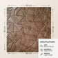 Gold Copper Rust self adhesive pvc panels