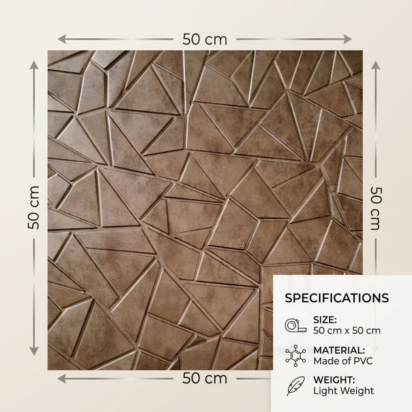 Gold Copper Rust self adhesive pvc panels
