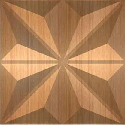 Gold Crystal Design 3D Wall Panel View-1