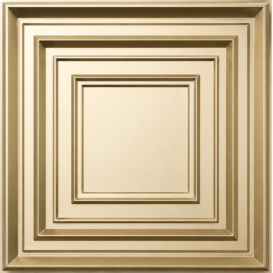 Golden 3D Wall Panels Accent Design