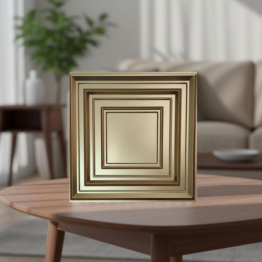 Golden 3D Wall Panels Frame Design

