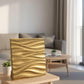 Golden 3D Wall Panels Wave Design

