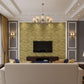 Golden 3D Wall Panels Wave Design
