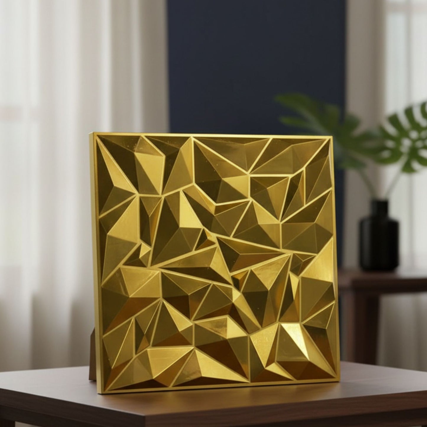 Golden Diamond Design 3D Wall PANEL-1