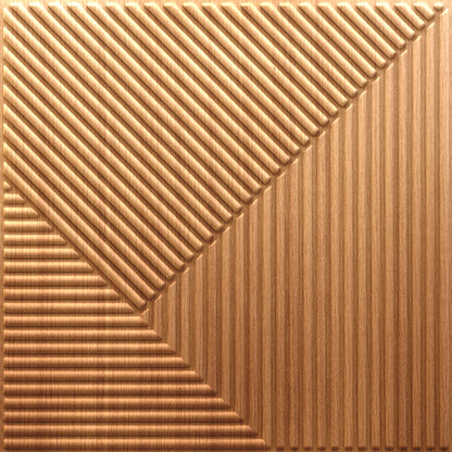 Golden Stripe Design 3D Wall Panel