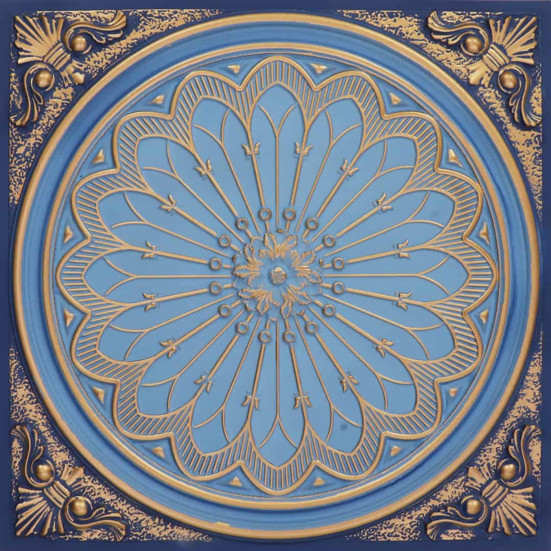 Golden Swan Color Grand Dahlia Design PVC Ceiling Panel