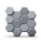 Gray 3D Wall Panels Hexagon Design-td038